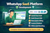 create a scalable whatsapp marketing saas CRM platform