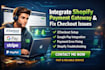 integrate shopify payment gateway 2checkout google pay and fix shopify issues