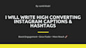 write engaging instagram captions and targeted hashtags