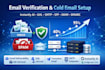email verification b2b cold email instantly setup transactional email smtp ghl