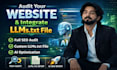 audit your website and  integrate llms txt file