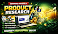 do winning product research for shopify dropshipping store