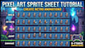make pixel game art animation, retro pixel art illustration, 2d sprite sheet