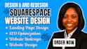 build modern squarespace website design redesign squarespace website development