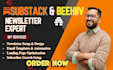 do substack promotion substack email template beehiiv newsletter landing page