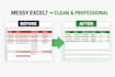 clean and fix your messy excel spreadsheet