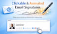 do clickable html email signature and animated email signature