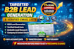 do targeted b2b lead generation and verified email lists
