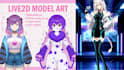 do live2d rigging, live2d vtuber model, 2d vtuber animal, chibi vtuber,