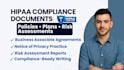 write custom hipaa compliance policies, security plans, and risk assessments
