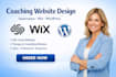 squarespace coaching website life coach website therapy consulting website wix