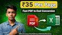 do fast PDF to excel conversion