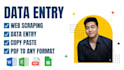 do data entry, web research, and lead generation
