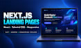 build a fast react and nextjs landing page that drives conversions