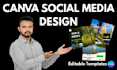 design professional canva social media posts and templates