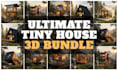 deliver 30 cabin and tiny house 3d models with renders