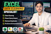 fix excel errors and do professional data cleaning