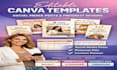 editable canva design social media post template pinterest pin content planner