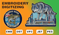 digitize hat logo patch into embroidery digitizing dst pes fast