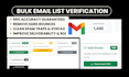 provide bulk email list verification and remove duplicate spam bounce emails
