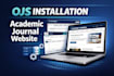 install and setup ojs for your academic journal website