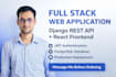 build a full stack web application with django rest API and react frontend