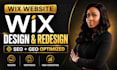 do wix website design or wix website redesign with SEO and GEO