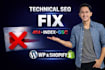fix technical SEO 404 errors indexing and gsc issues for wordpress and shopify
