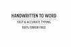 type handwritten notes into word