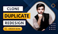 clone, duplicate, redesign shopify store design