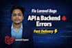 quickly fix laravel bugs and backend errors professionally