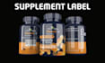 design peptide sarms label design, peptide vial label, supplement design