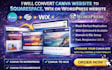 convert canva website to wix website squarespace website wordpress website