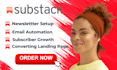 setup substack account substack newsletter design