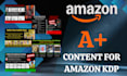 design amazing a plus content for amazon KDP book