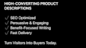 create converting product description for your ecommerce store