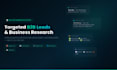 provide verified b2b lead generation and business research