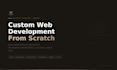build your custom website from scratch
