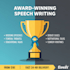 write a powerful, custom speech for any event or occasion