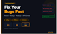 fix react nextjs or nodejs bugs and errors fast