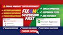 fix google merchant center suspension and reapprove gmc
