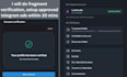 do fragment verification, setup approved telegram ads for your crypto project