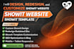 design redsign and customize showit website showit template