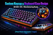 design custom keycaps and mechanical keyboard case enclosure 3d cad model