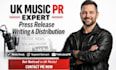 write distribute press release music PR UK media coverage design services