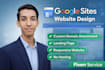 create professional website using google sites with content