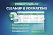 clean, format, and deduplicate your product catalog data