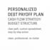 create a personalized debt payoff strategy and budget plan
