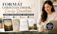 fix messy christian ebook, messy prayer journal formatting for publishing