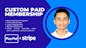 build a custom subscription based membership web application
